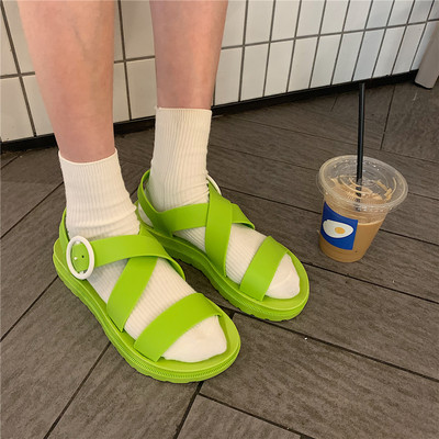 Γυναικεία μοντέρνα σανδάλια σιλικόνης σε τέσσερα χρώματα