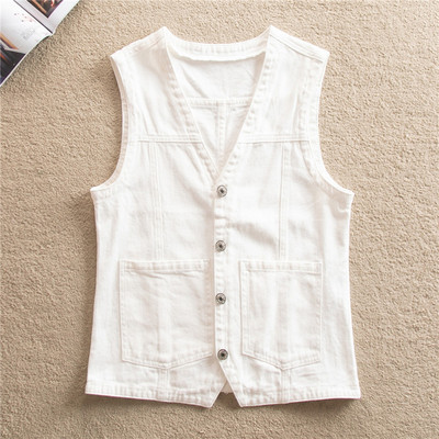 Γυναικείο γιλέκο casual με κουμπιά - μέγεθος έως 6XL