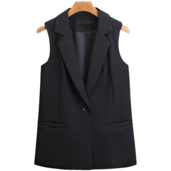 Ženski casual prsluk s gumbima i džepovima