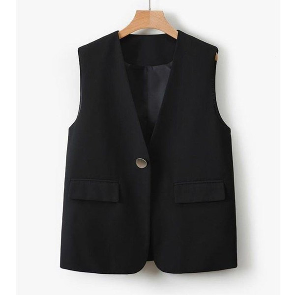 Γυναικείο γιλέκο για την άνοιξη με κουμπί