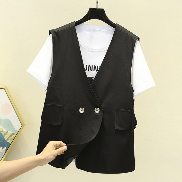 Νέο μοντέλο γυναικείο γιλέκο με απομίμηση τσεπών