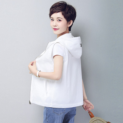 Γυναικείο γιλέκο casual με τσέπες και φερμουάρ