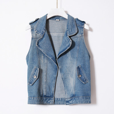 Γυναικείο γιλέκο για την άνοιξη με γιακά