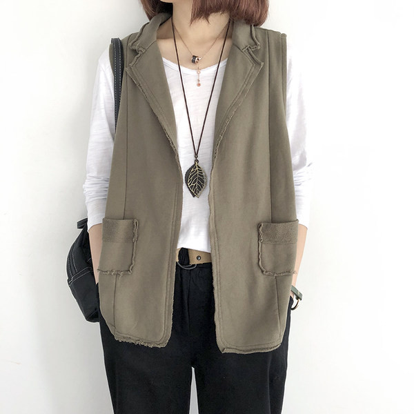 Moderan ženski prsluk sa džepovima u četiri boje