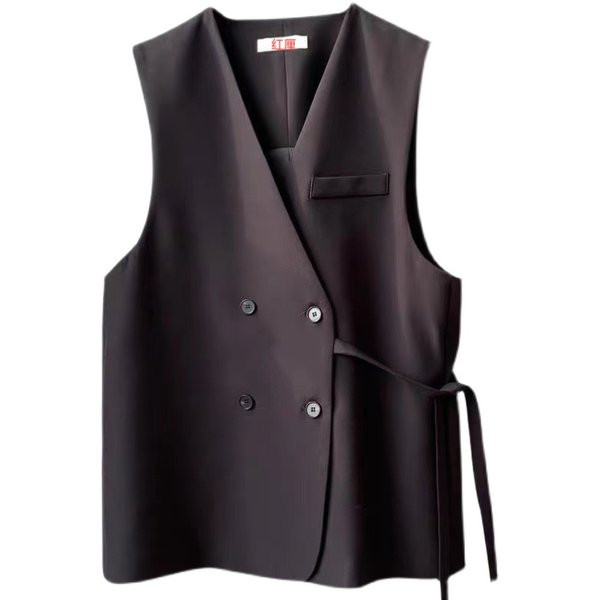 Γυναικείο γιλέκο με ασύμμετρη στερέωση