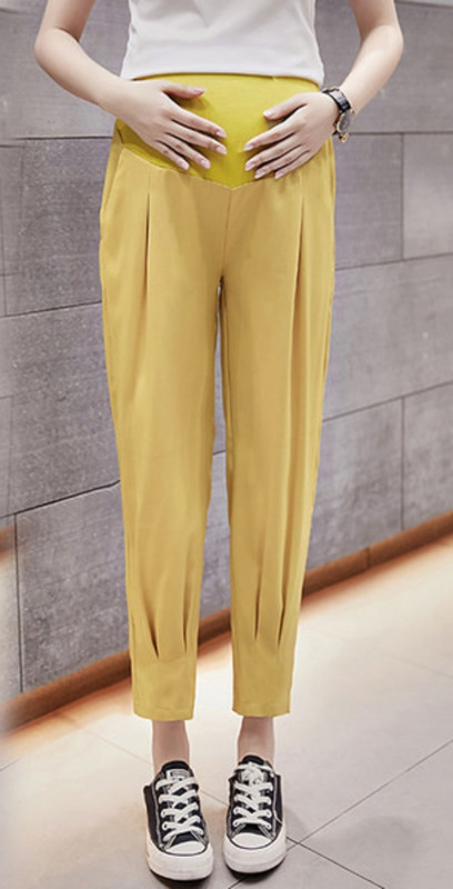 Γυναικείο casual παντελόνι ίσιο μοντέλο για έγκυες γυναίκες