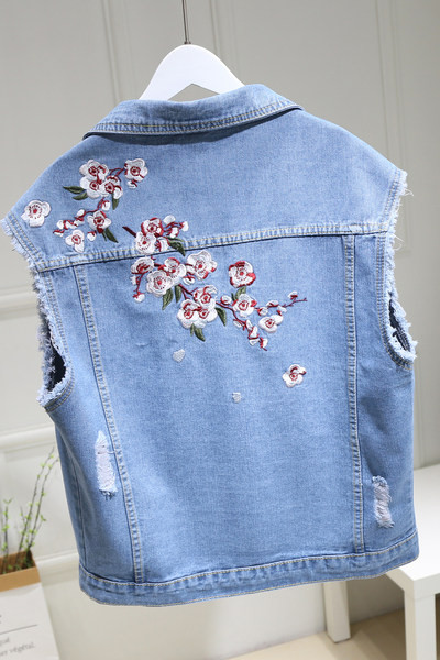 Moderni traper prsluk s vezom i gumbima