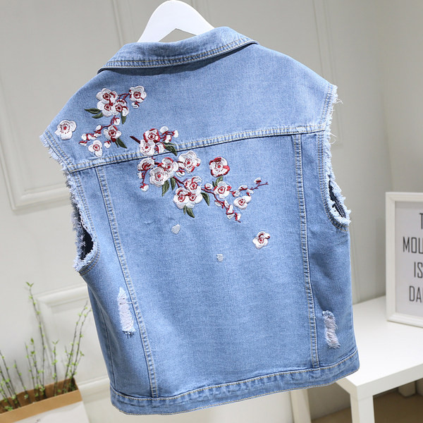 Moderni traper prsluk s vezom i gumbima