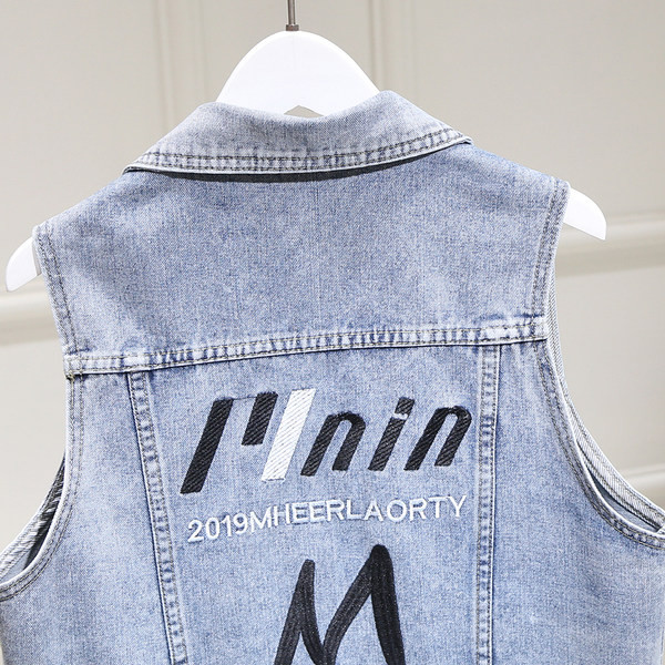 Moderni traper prsluk s džepovima i gumbima