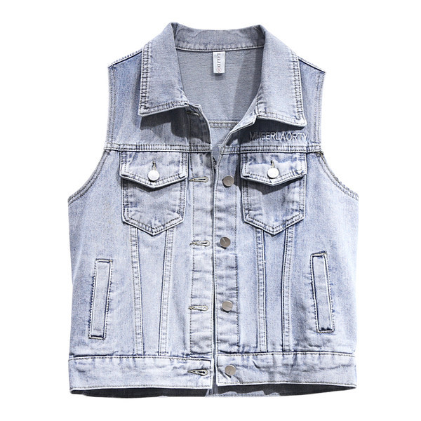 Moderni traper prsluk s džepovima i gumbima