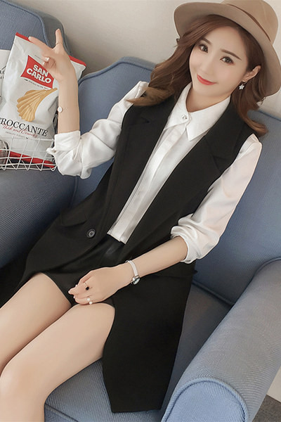 Gara pavasara-rudens veste ar pogu