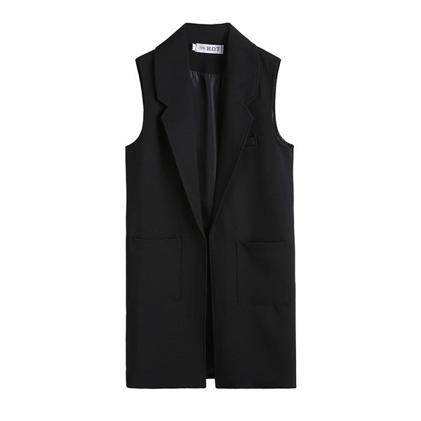 Široki model ženskog prsluka sa džepovima