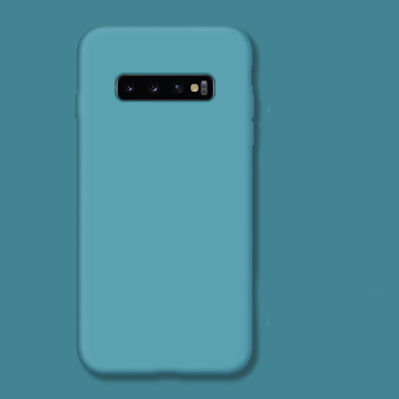 Husă din silicon pentru femei de culoare uni pentru Samsung S10