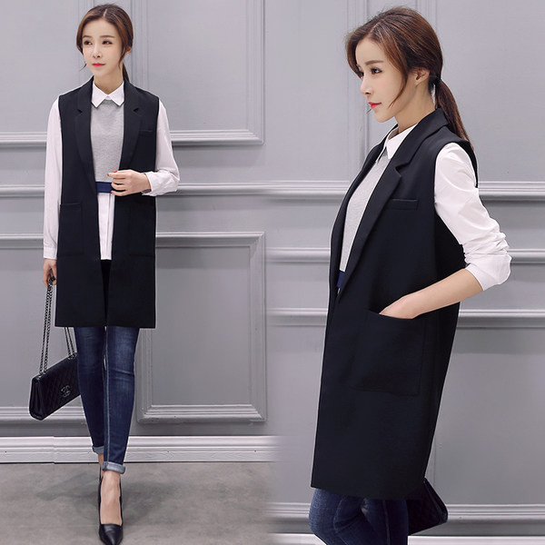 Νέο μοντέλο μακρύ γιλέκο με τσέπες