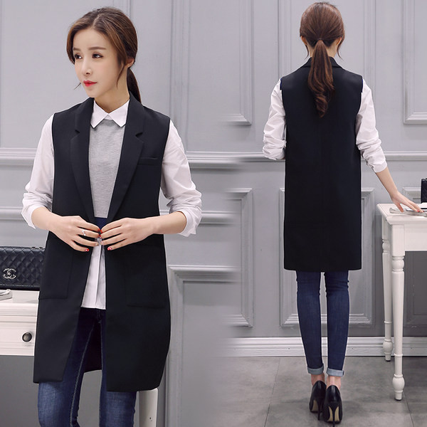 Νέο μοντέλο μακρύ γιλέκο με τσέπες