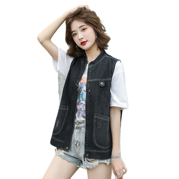 Καθημερινό γιλέκο με τσέπες και κουμπιά