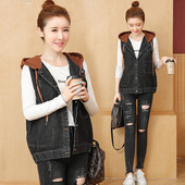 Traper prsluk s kapuljačom i vezicama u četiri boje