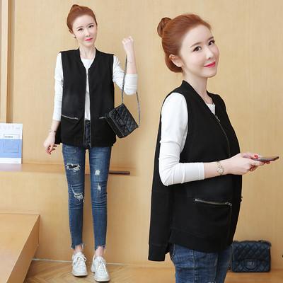 Γυναικείο γιλέκο casual με φερμουάρ