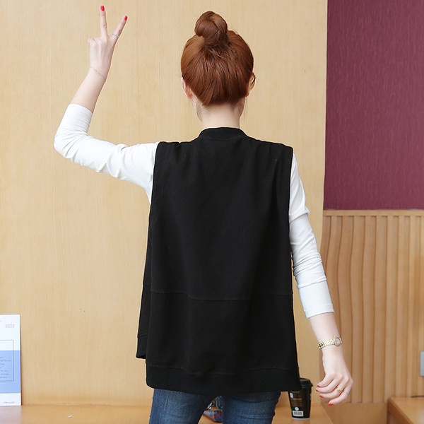 Γυναικείο γιλέκο casual με φερμουάρ