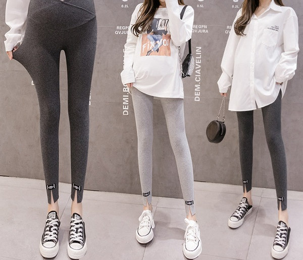 Ženski aktualni jednobojni model na klin za trudnice