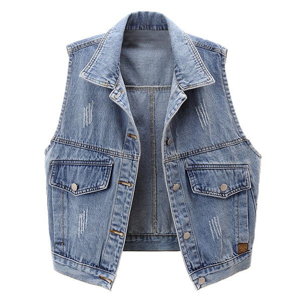 Γυναικείο γιλέκο casual με κλασικό γιακά