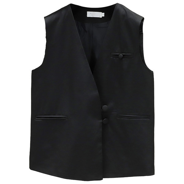 Γυναικείο μοντέρνο γιλέκο με τσέπες