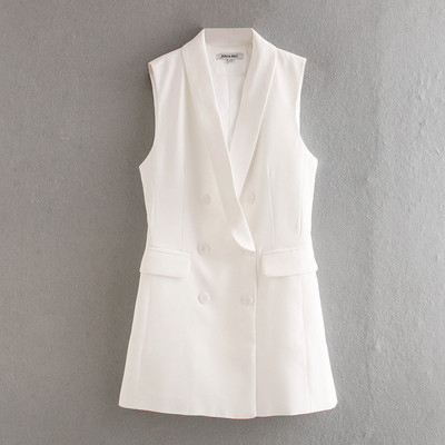Elegantne liibuv vest kaherealise kinnitusega