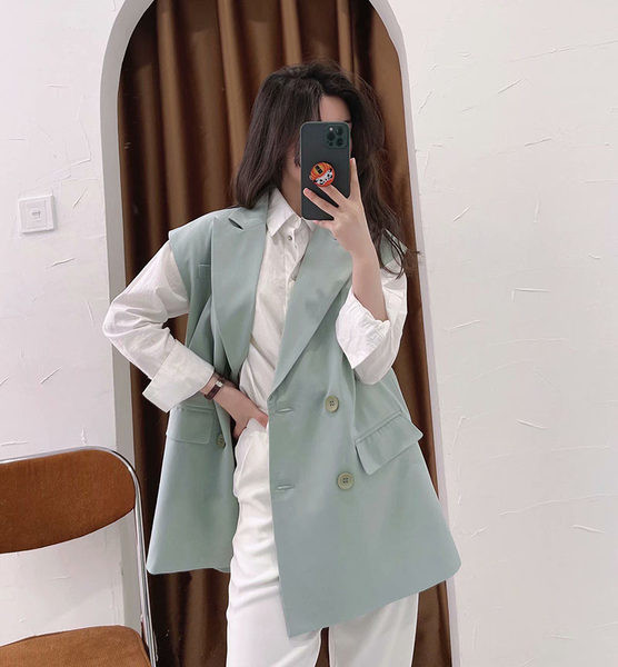 Dnevni prsluk s dvorednim kopčanjem