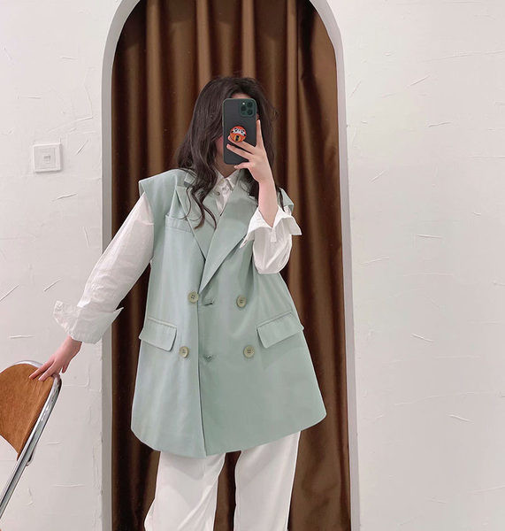 Dnevni prsluk s dvorednim kopčanjem