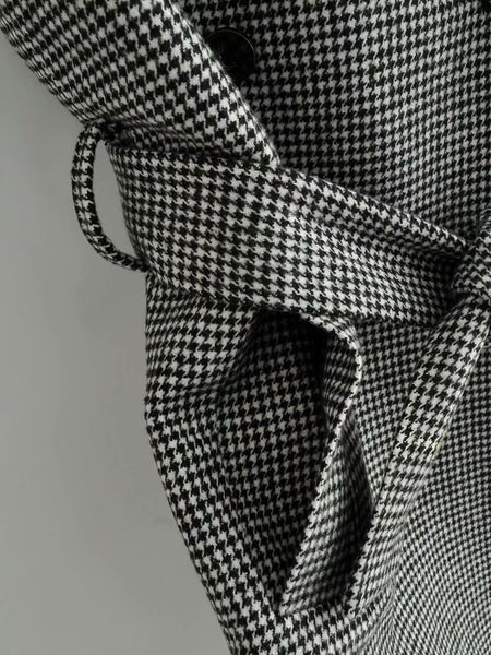 Μακρύ γιλέκο άνοιξη-φθινόπωρο με ζώνη