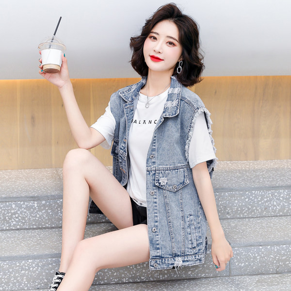 Ženski casual prsluk s aplikacijom