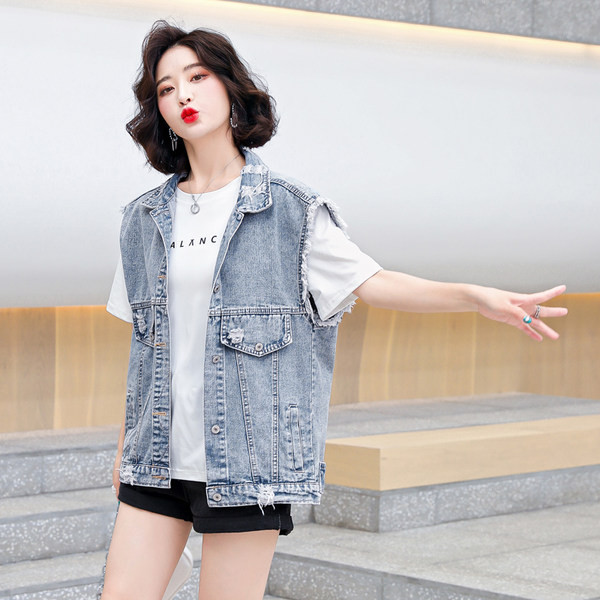 Ženski casual prsluk s aplikacijom