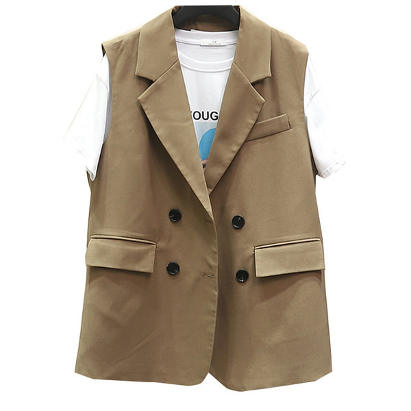 Moderan prsluk s gumbima i imitacijom džepova