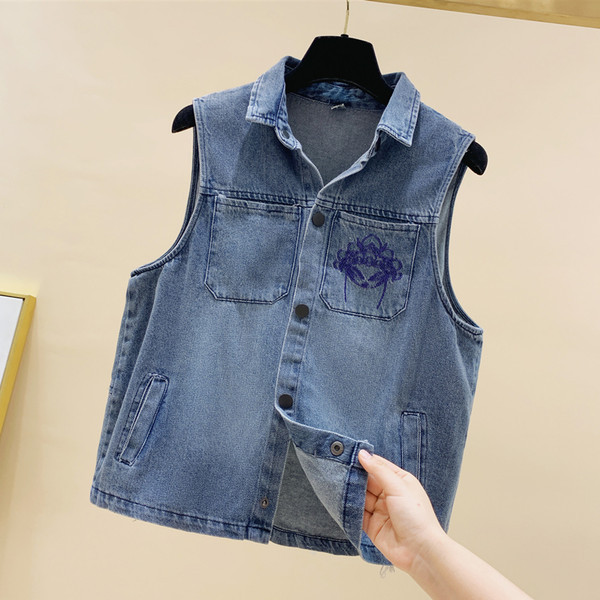 Moderni traper prsluk s džepovima