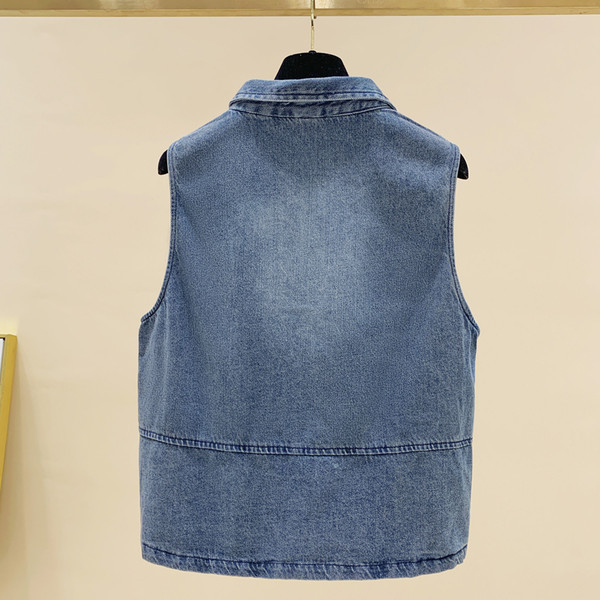 Moderni traper prsluk s džepovima