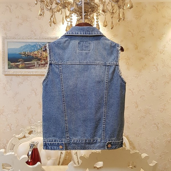 Jauna modeļa sieviešu džinsa veste ar saplēstiem motīviem