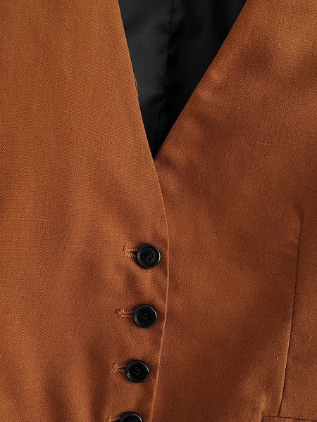 Γυναικείο γιλέκο με λαιμόκοψη και κουμπιά