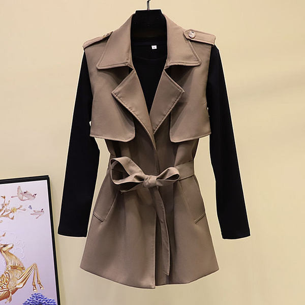 Τρέχον γυναικείο γιλέκο με ζώνη