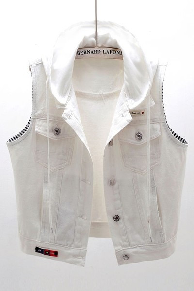 Dviejų modelių klasikinė moteriška liemenė – džinsinė