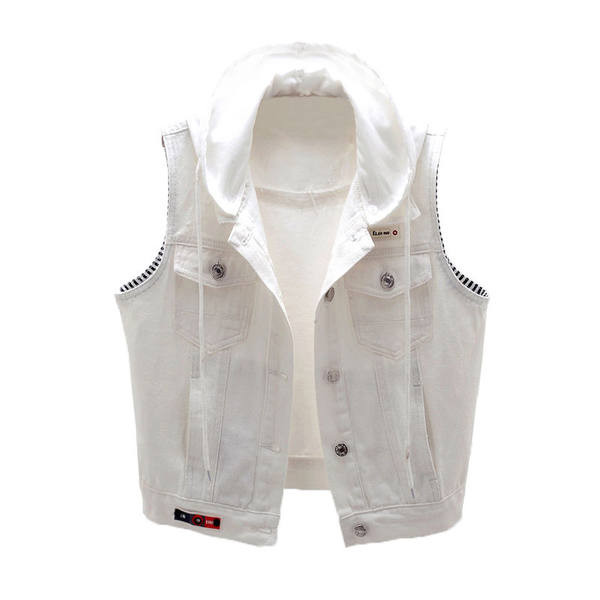 Dviejų modelių klasikinė moteriška liemenė – džinsinė