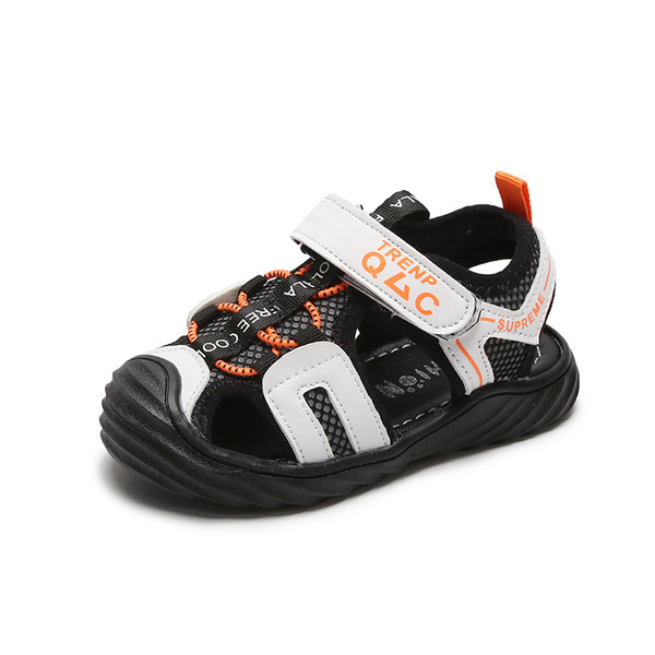 Moderne sandale, unisex model sa naljepnicom i vezicama