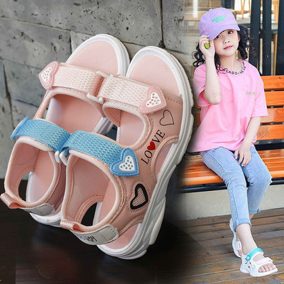 Dječje sandale sa zakrpama i ravnim đonom pogodne za dječake