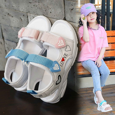 Dječje sandale sa zakrpama i ravnim đonom pogodne za dječake