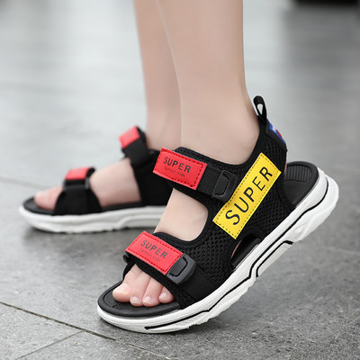 Dječje casual sandale sa naljepnicama i natpisom