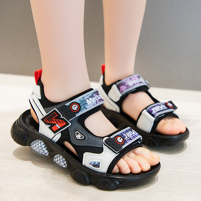 Καλοκαίρι παιδικά σανδάλια με στερέωση velcro για αγόρια