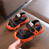 Dječje kožne sandale sa naljepnicama za djevojčice i dječake