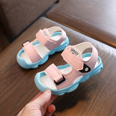 Dječje kožne sandale sa naljepnicama za djevojčice i dječake