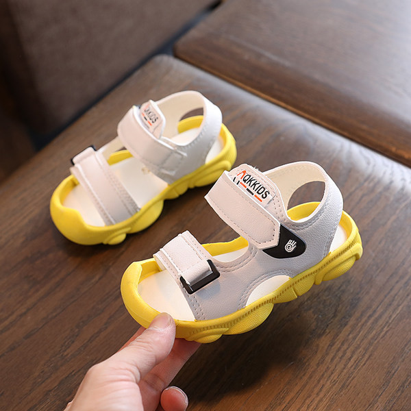 Dječje kožne sandale sa naljepnicama za djevojčice i dječake