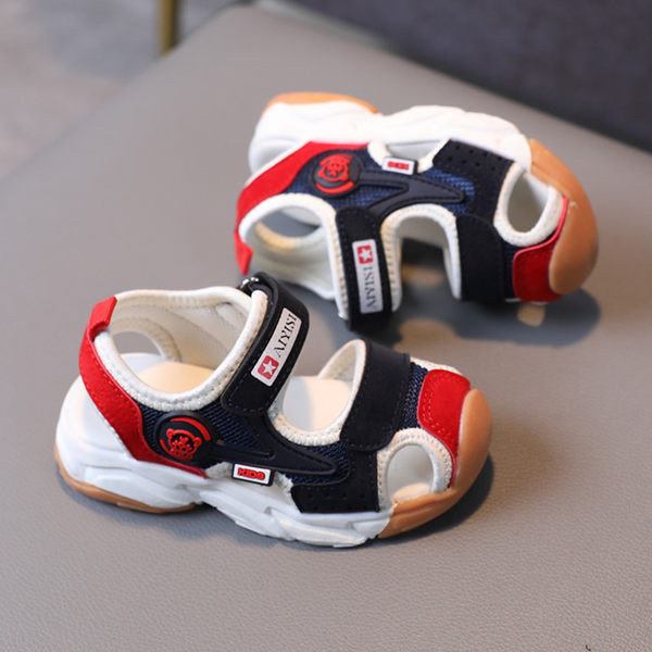 Dječje sandale sa naljepnicama za dječake i djevojčice - ravni potplat