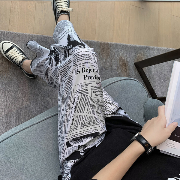 Μοντέρνο γυναικείο μακρύ παντελόνι με σχέδιο για έγκυες γυναίκες